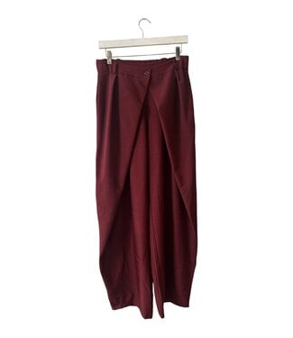 selectedbystijldepartment Pantalon Wide Long, Bordeaux