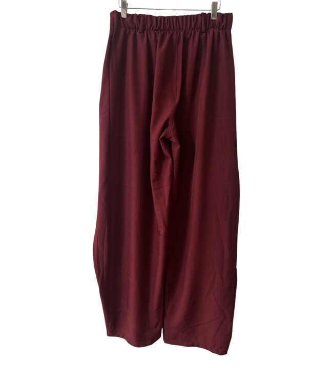 selectedbystijldepartment Pantalon Wide Long, Bordeaux