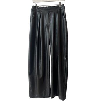 selectedbystijldepartment Pants stretch faux leather, Black