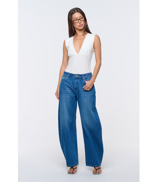 Abrand Jeans Low Barrel Celeste, Blue