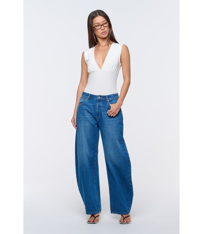 Abrand Jeans Low Barrel Celeste, Blue