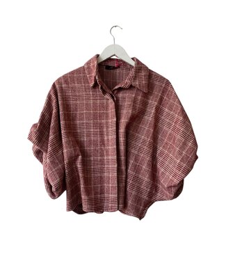 selectedbystijldepartment Blouse balloon print, Red/Creme