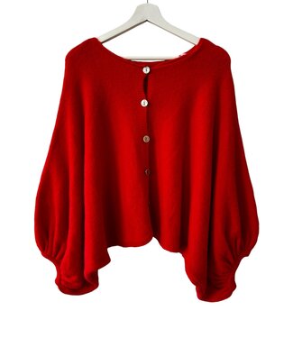 selectedbystijldepartment Cardigan butterfly, Red
