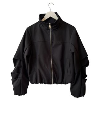 selectedbystijldepartment Jacket puffed sleeve, Black