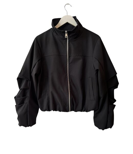 selectedbystijldepartment Jacket puffed sleeve, Black