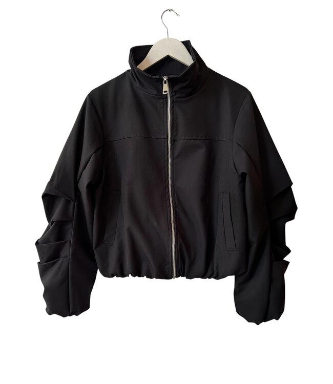 selectedbystijldepartment Jacket puffed sleeve, Black
