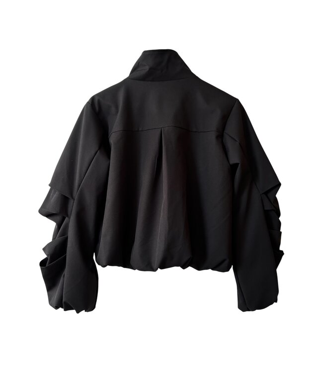 selectedbystijldepartment Jacket puffed sleeve, Black