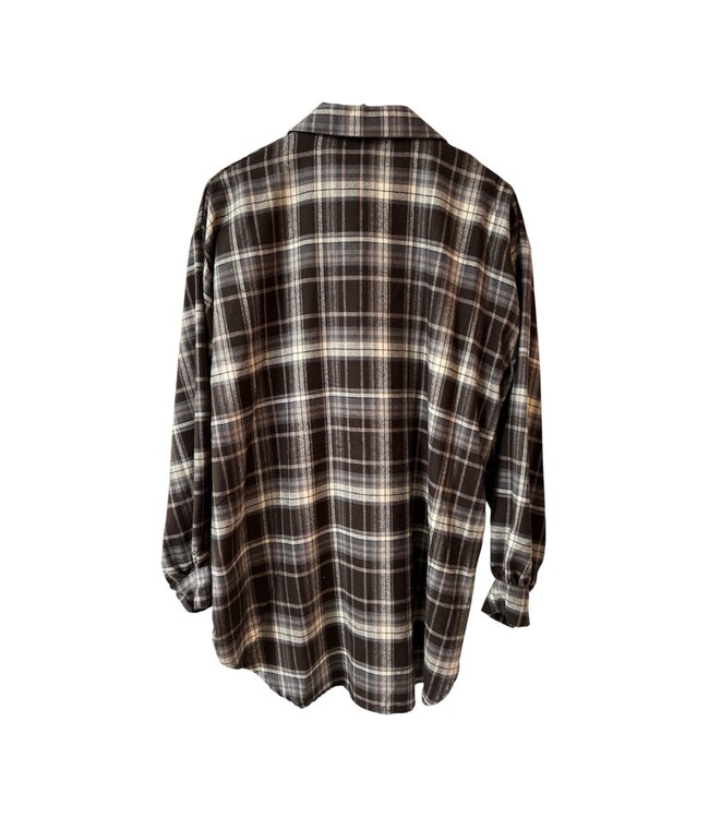 selectedbystijldepartment Blouse long print, Brown