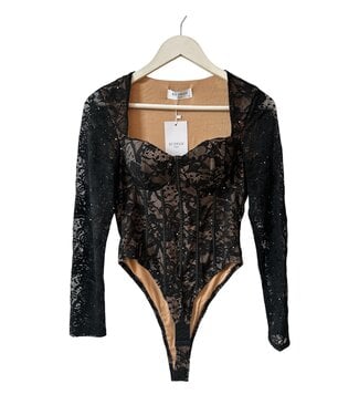 selectedbystijldepartment Body longsleeve lace, Black