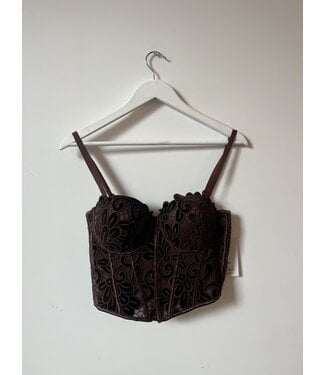 Top Corset , Brown