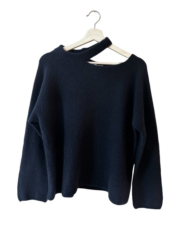 selectedbystijldepartment Sweater choker, Marine Blue