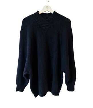 selectedbystijldepartment Sweater V neck, Marine Blue