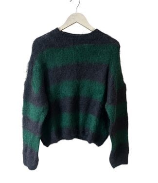 selectedbystijldepartment Sweater striped, Blue/Green