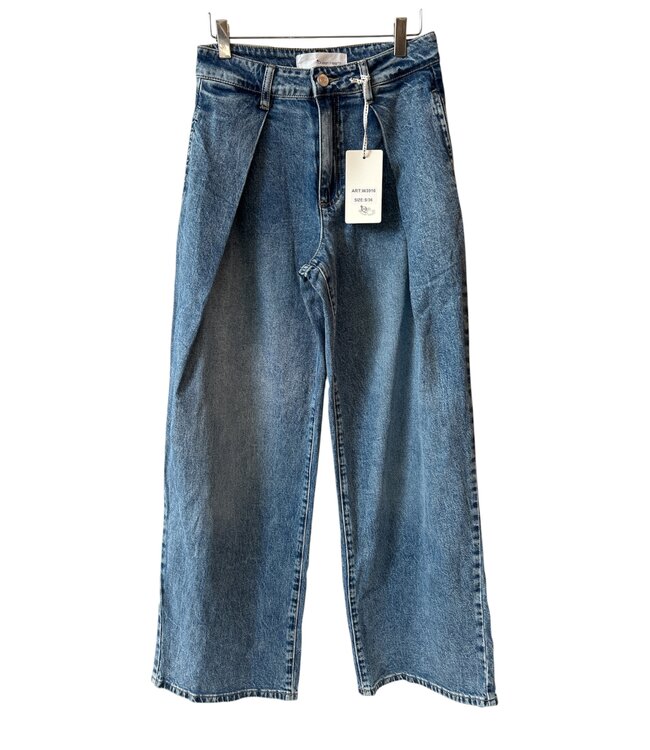 selectedbystijldepartment Jeans mid wide, Blue
