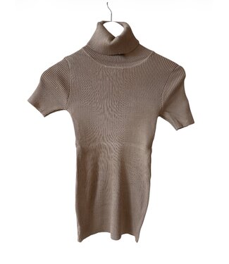 selectedbystijldepartment Top col shortsleeve, Beige