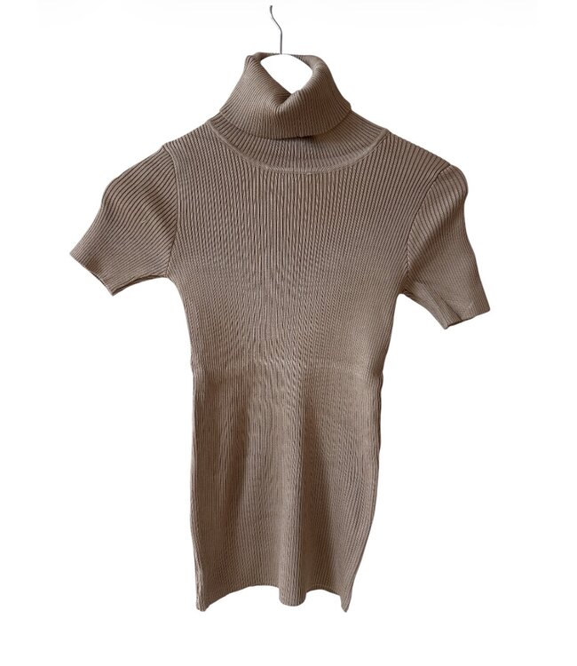 selectedbystijldepartment Top col shortsleeve, Beige