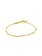 Ania Haie Geometry Class fantasiearmband - Mixed Discs Goldplated B005-02G