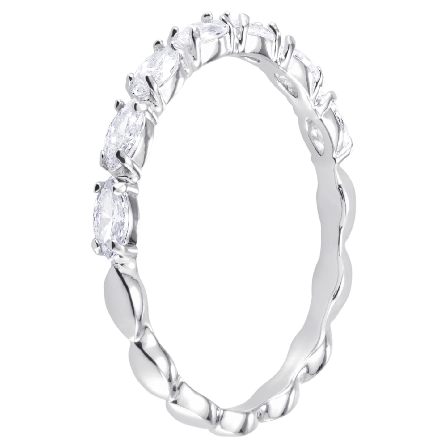 Swarovski Matrix Vittore ring Marquise Zilverkleurig/Wit