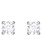 Swarovski Stilla oorbellen Stud Round Zilverkleurig/Wit 5408436
