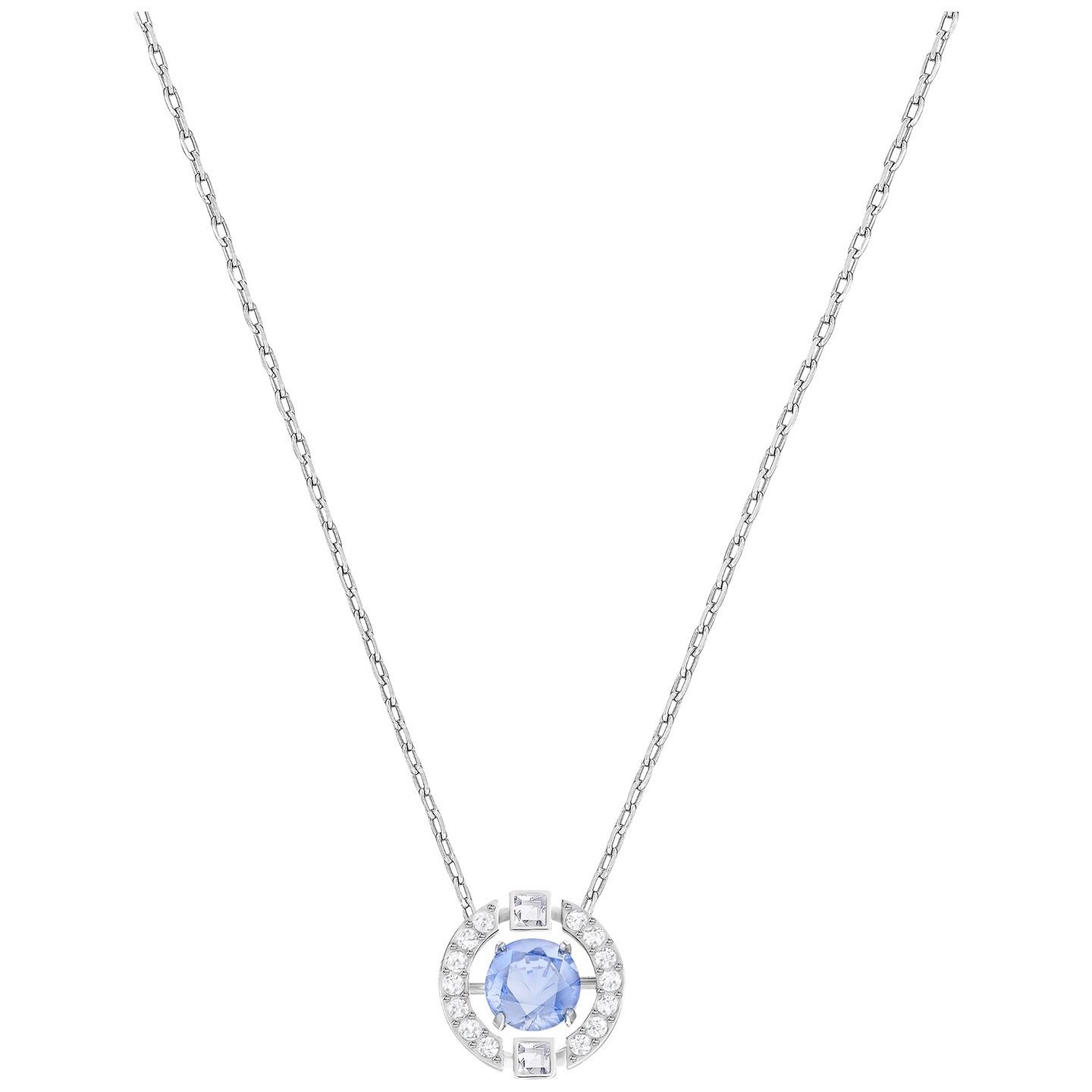 Swarovski Una Sparkling Dance ketting Zilverkleurig/Blauw 5279425
