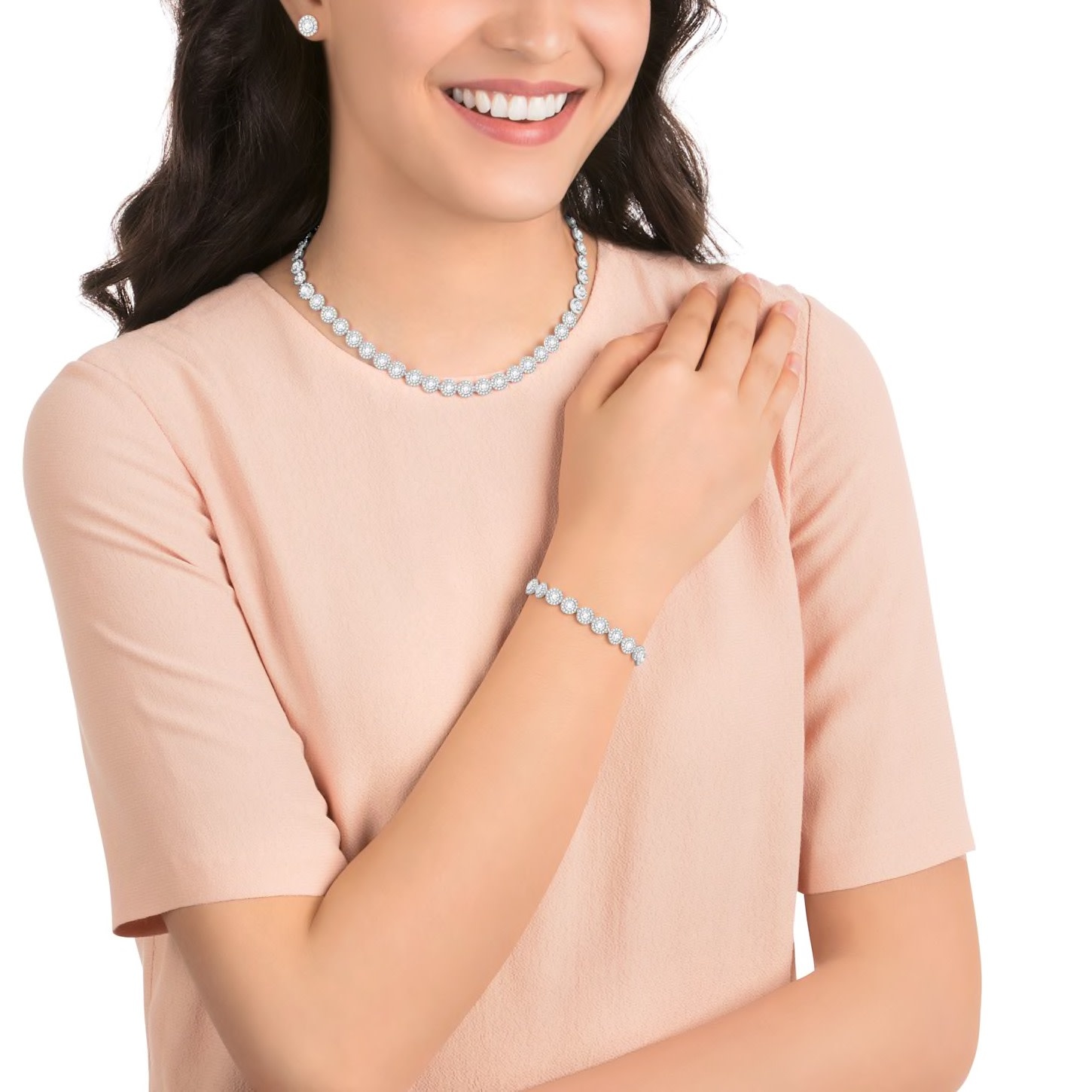 Swarovski Angelic All-Around set (ketting en armband) 5367853