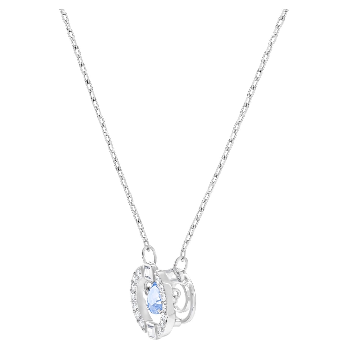 Swarovski Una Sparkling Dance ketting Zilverkleurig/Blauw 5279425