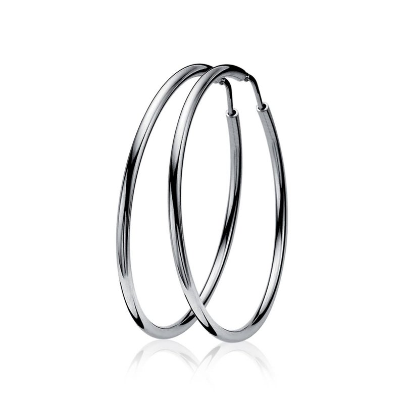 Zinzi Zilveren oorbellen - Ring 35 x 2 mm ZIO435