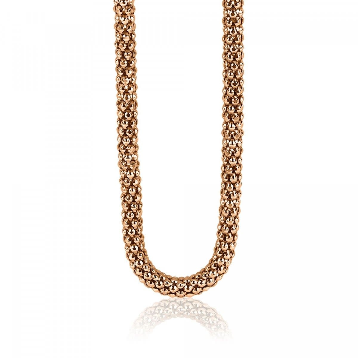 Zinzi Rosé vergulde zilveren ketting ZIC1057R