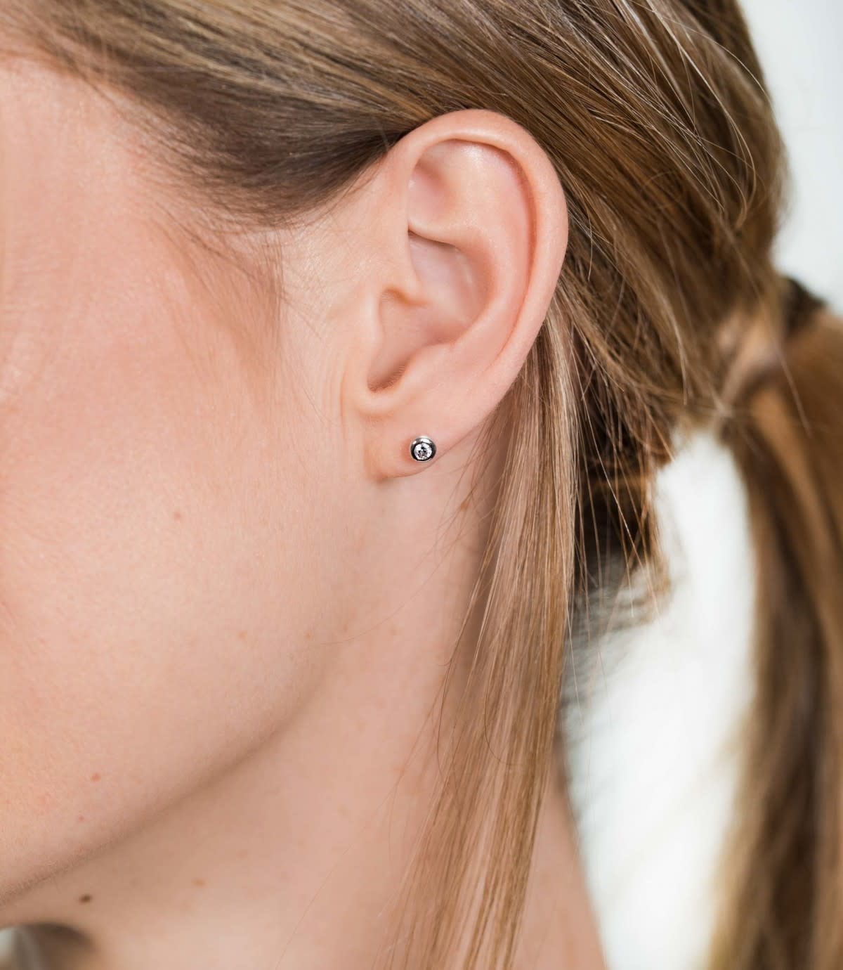 Zinzi Zilveren oorbellen - Rond (CZ Wit) ZIO1177