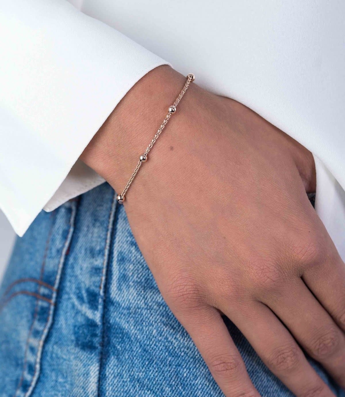 Zinzi Rosé vergulde zilveren armband ZIA1128R