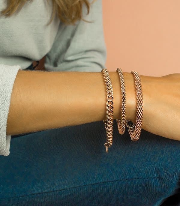 Zinzi Rosé vergulde zilveren armband ZIA1057R