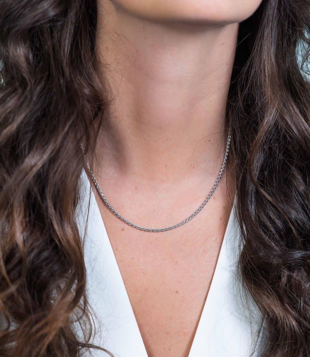 Zinzi Zilveren ketting - Palmier ZIC1931