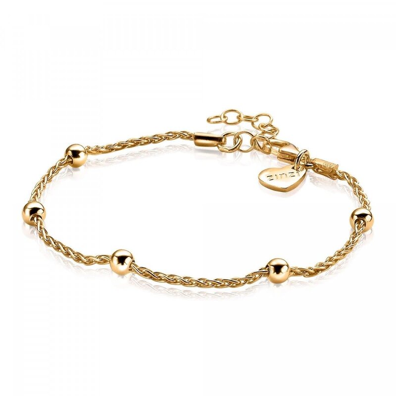 Zinzi Geel vergulde zilveren armband ZIA1128G