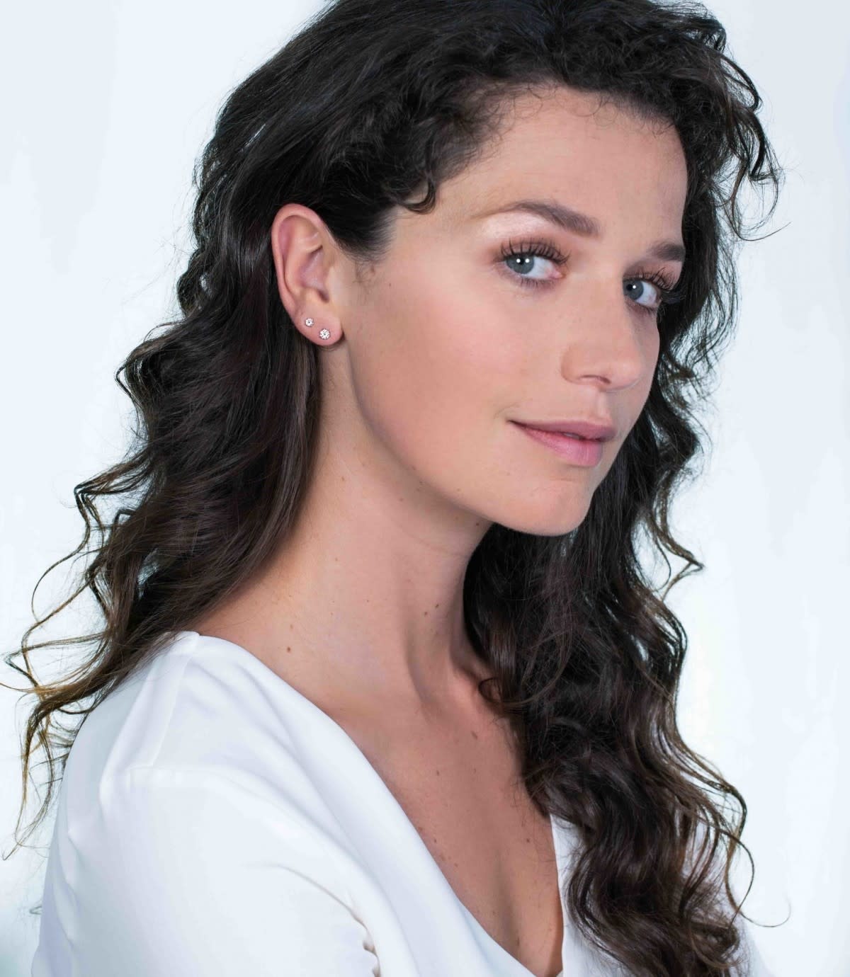 Zinzi Zilveren oorbellen - Chaton 3.5 mm (CZ Wit) ZIO1983