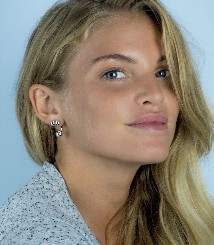 Zinzi Zilveren oorbellen - Bol 6 mm ZIO808