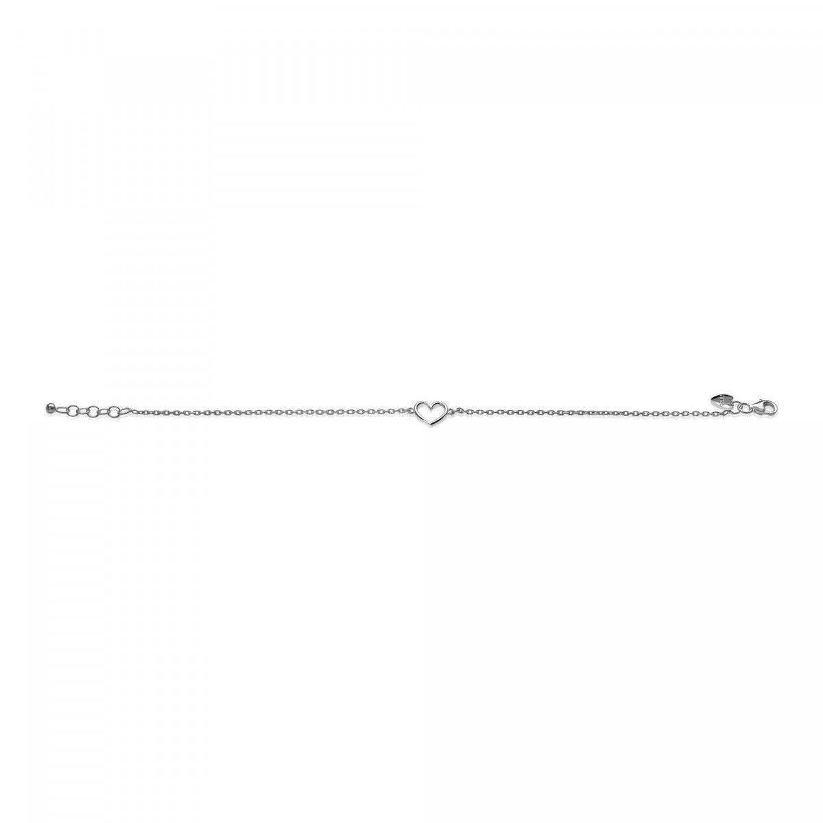 Zinzi Zilveren armband - Open Hartje ZIA1420