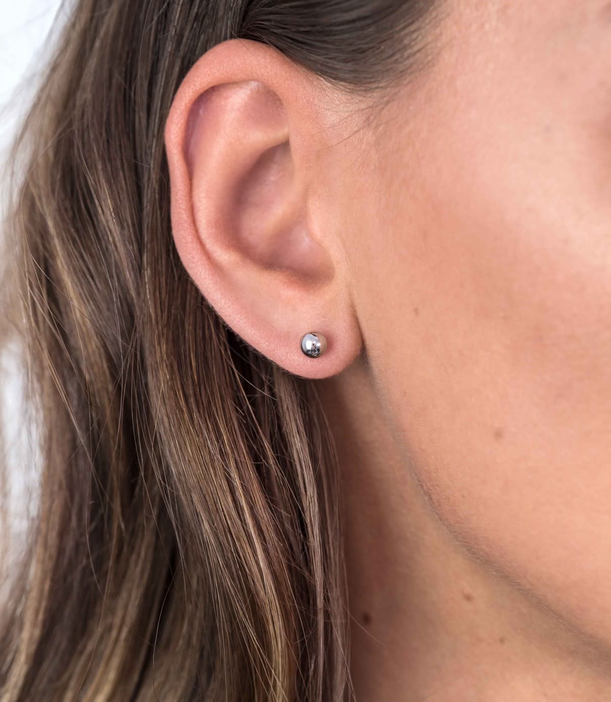 Zinzi Zilveren oorbellen - Bol 6 mm ZIO808