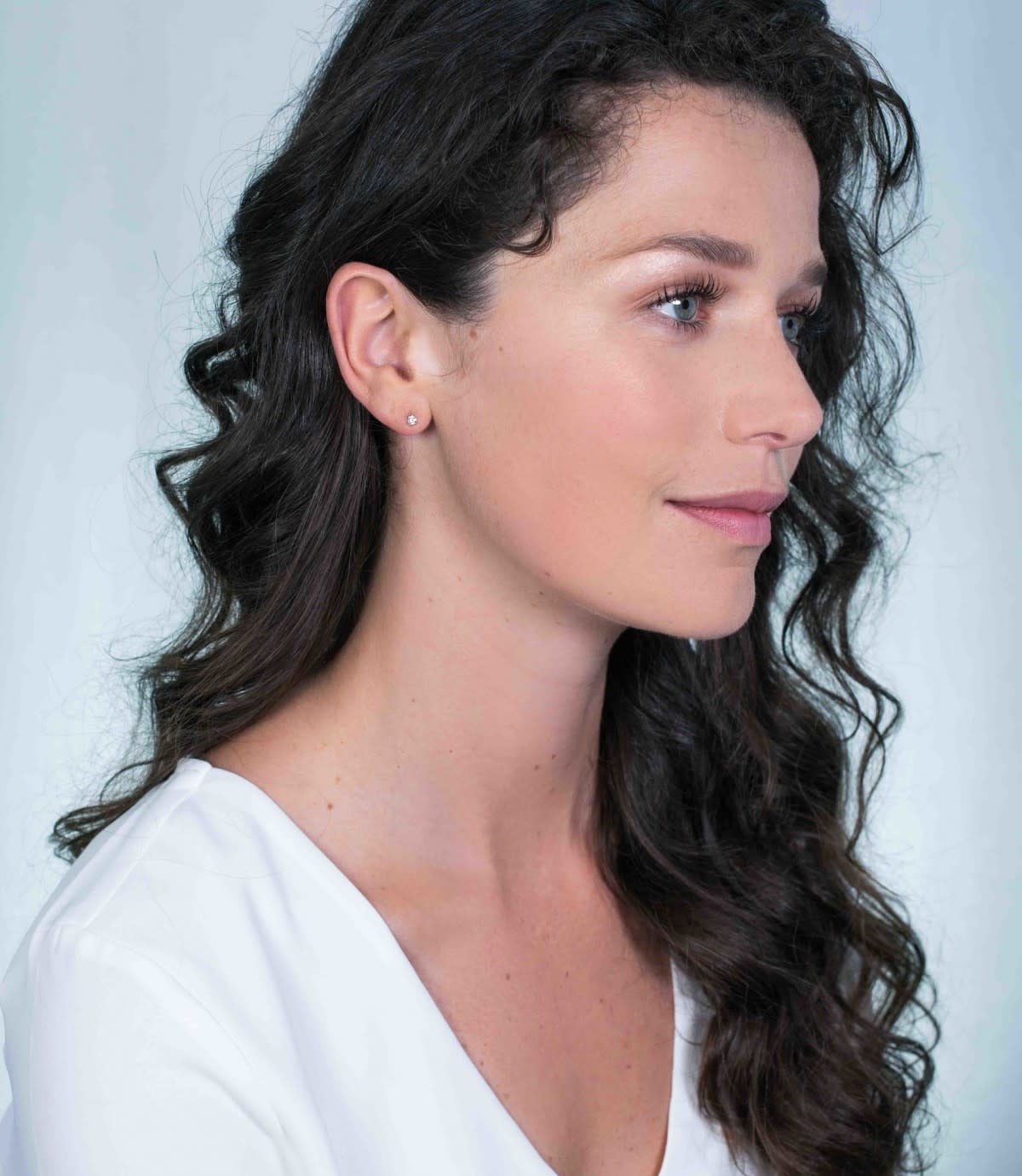 Zinzi Zilveren oorbellen - Chaton 3.5 mm (CZ Wit) ZIO1983