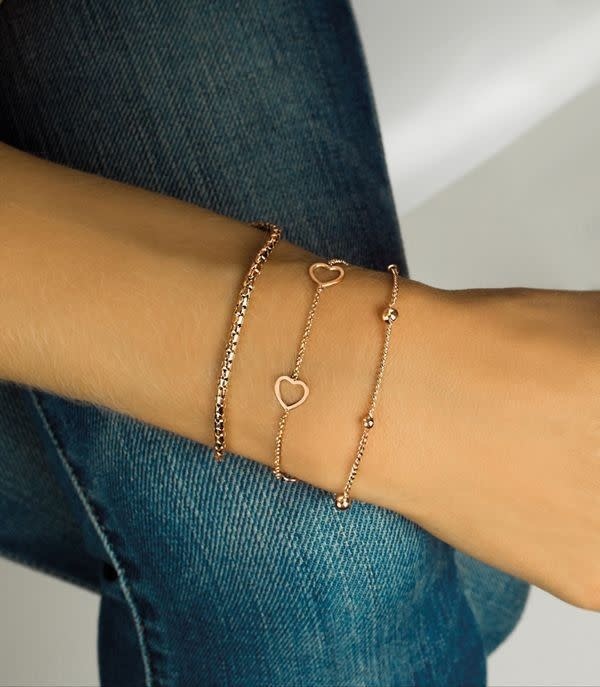 Zinzi Rosé vergulde zilveren armband ZIA1129R