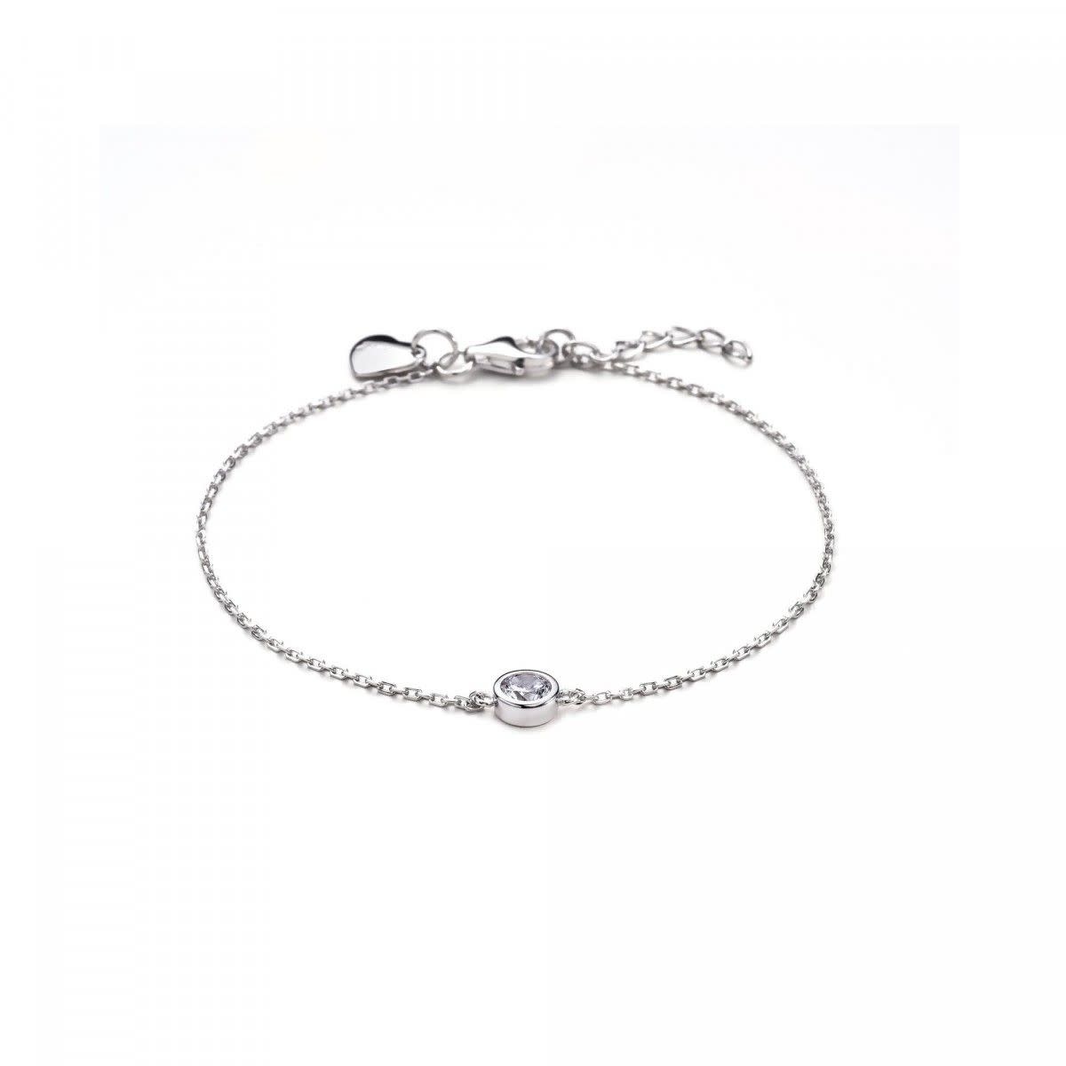 Zinzi Zilveren armband (CZ Wit) ZIA1393
