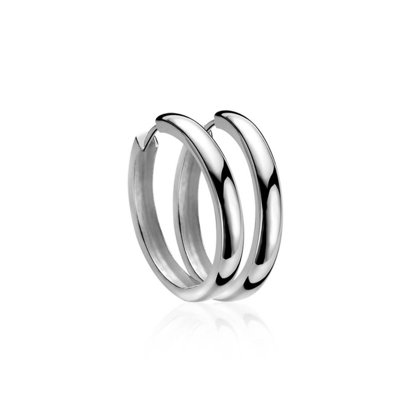 Zinzi Zilveren oorbellen - Ring 24 x 3 mm ZIO192