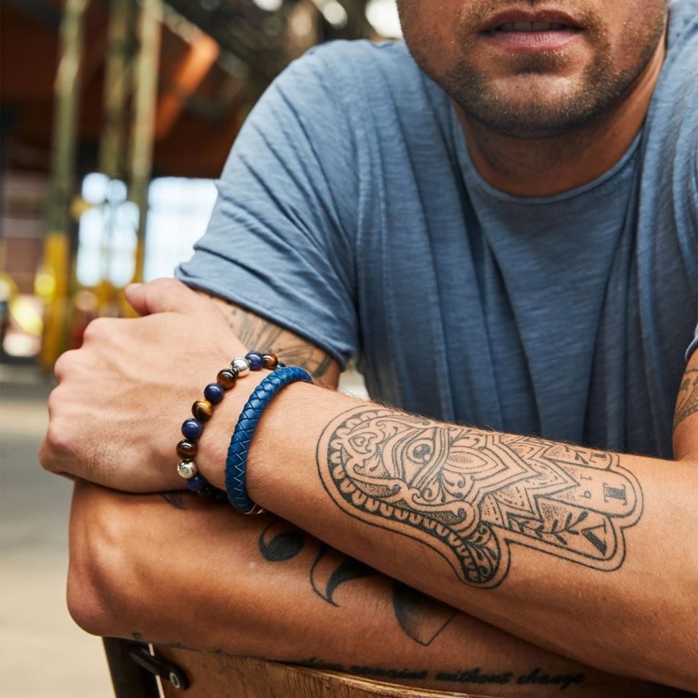 Buddha to Buddha Spirit Bead Mix armband Sodaliet Tijgeroog 188MS