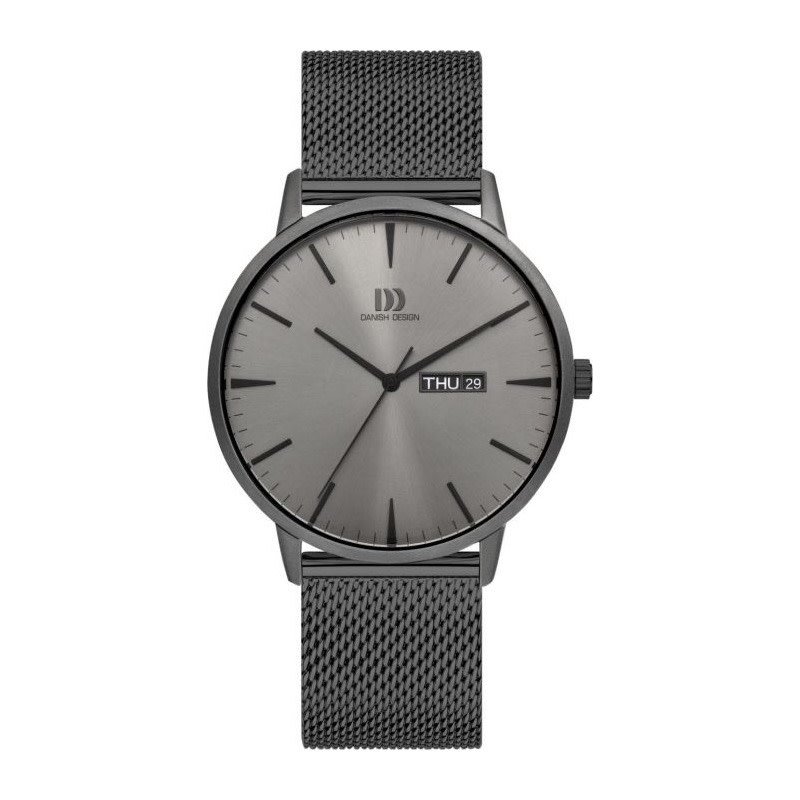 Danish Design Akilia herenhorloge Day/Date All Grey Mesh IQ66Q1267