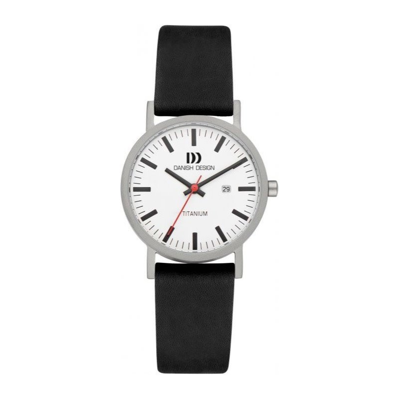 Danish Design Rhine dameshorloge Date White Black (Small) IV24Q199