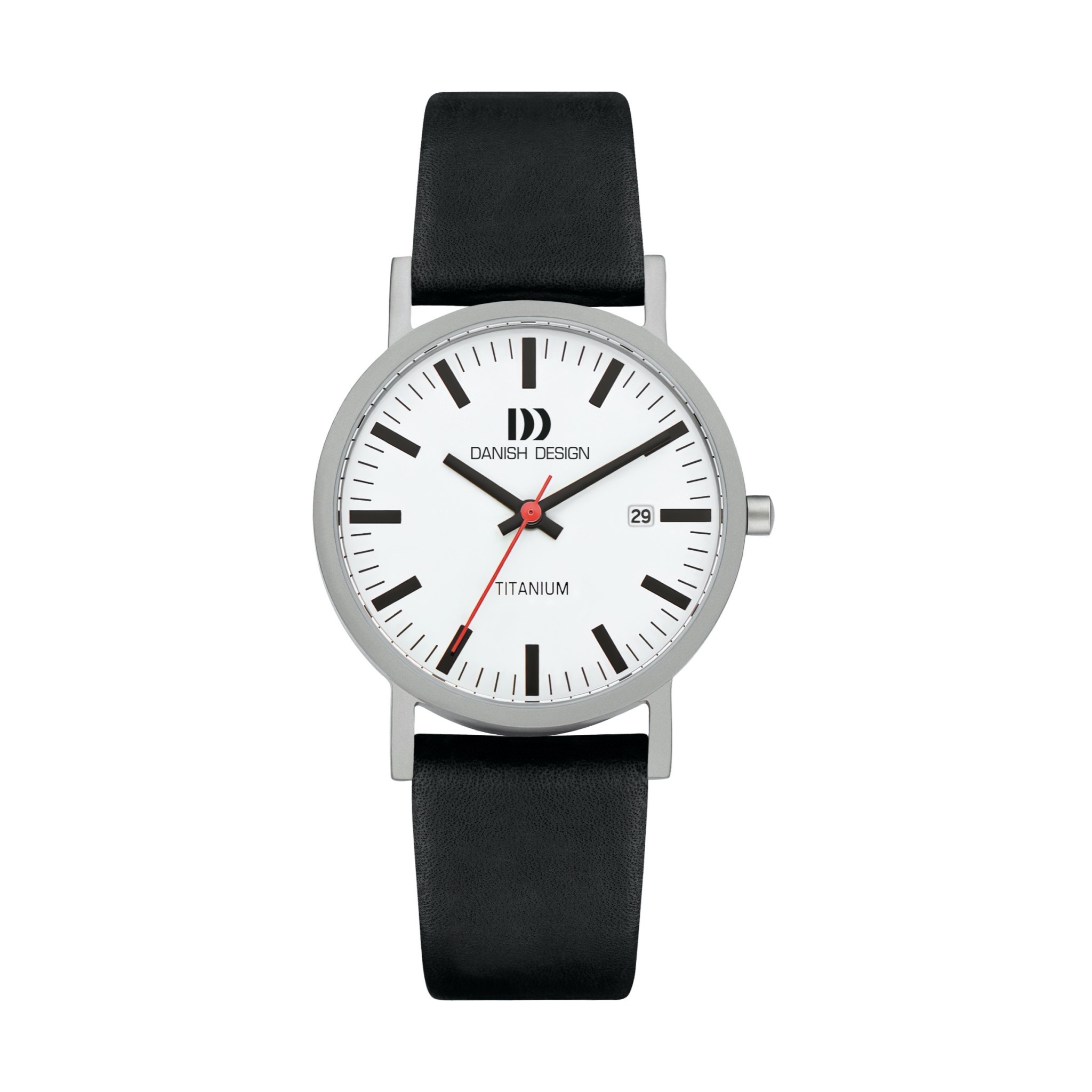 Danish Design Rhine herenhorloge Date White Black (Medium) IQ24Q199