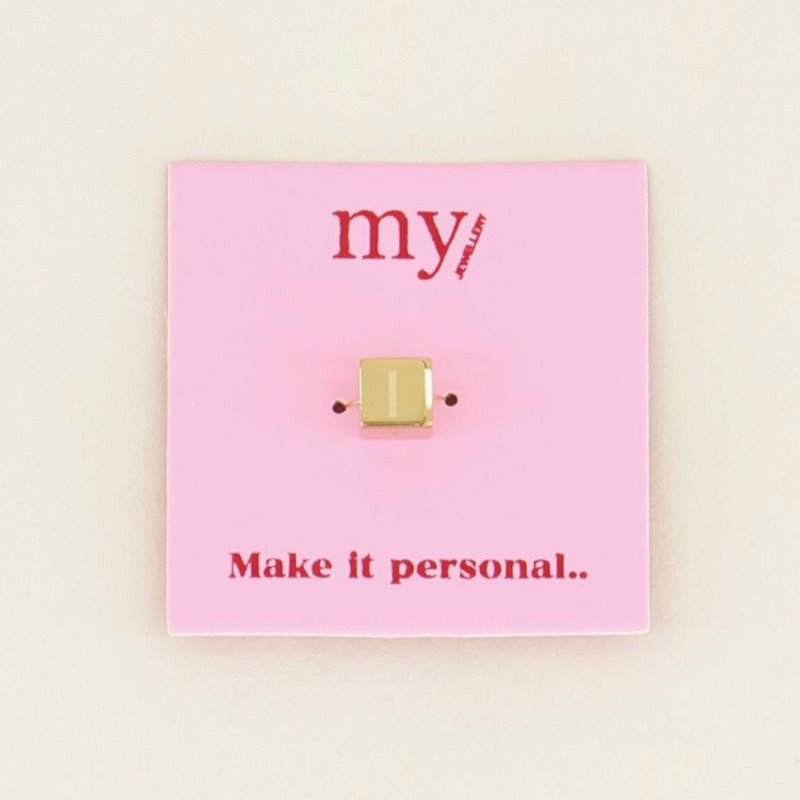 My Jewellery Cubes bedel initiaal (I) - Goud MJ031851200I