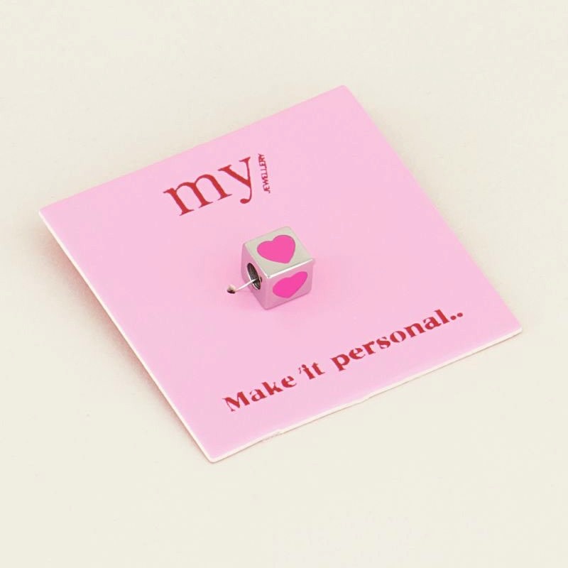 My Jewellery Cubes bedel hartje - Zilverkleurig MJ031811500