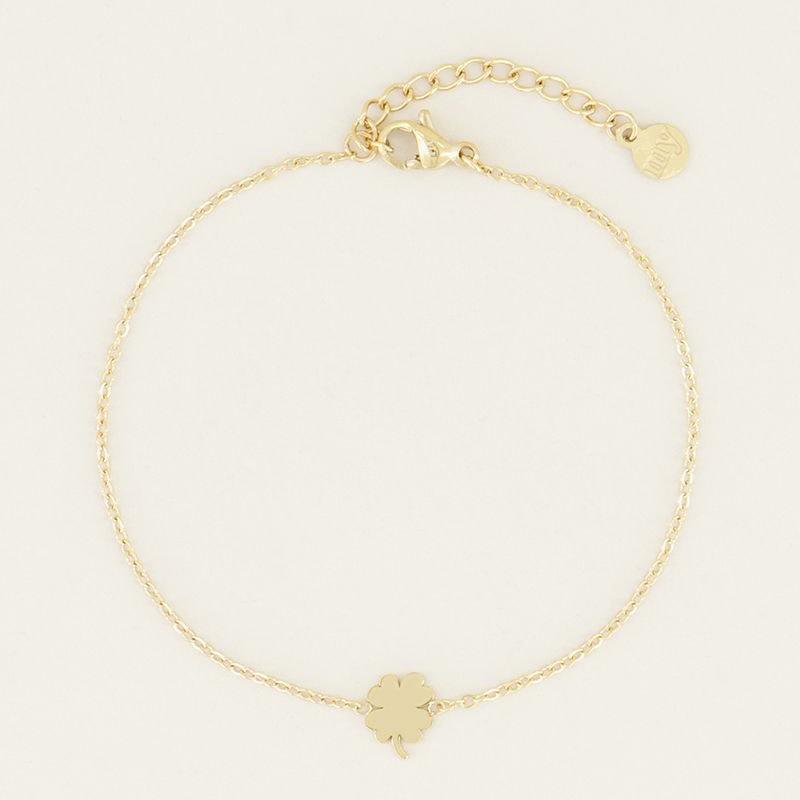My Jewellery Armband klavertje - Goudkleurig MJ031361200