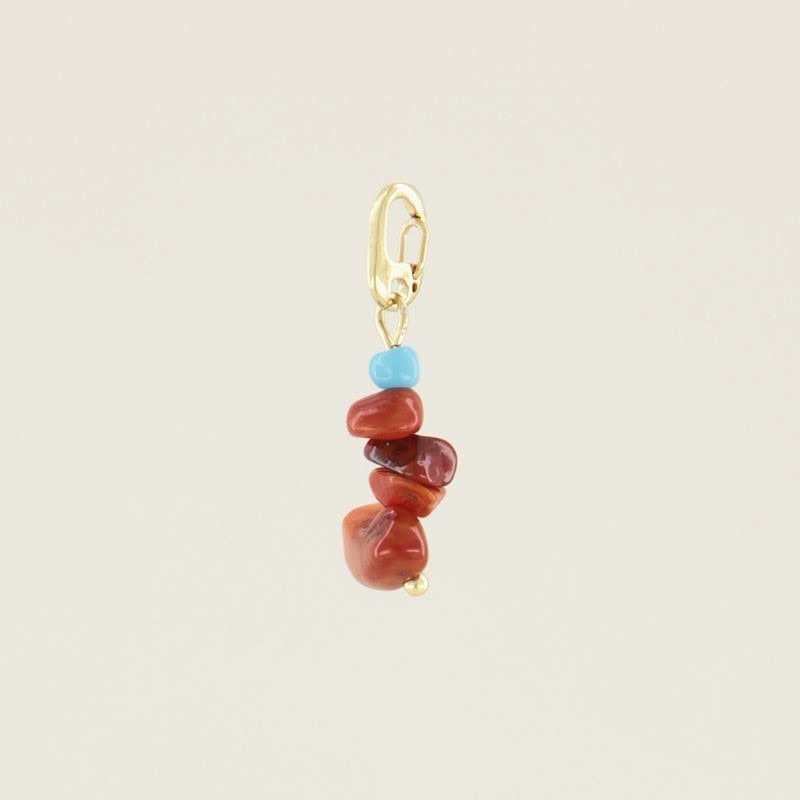 My Jewellery Moments charm red stone - Goud MJ030301200