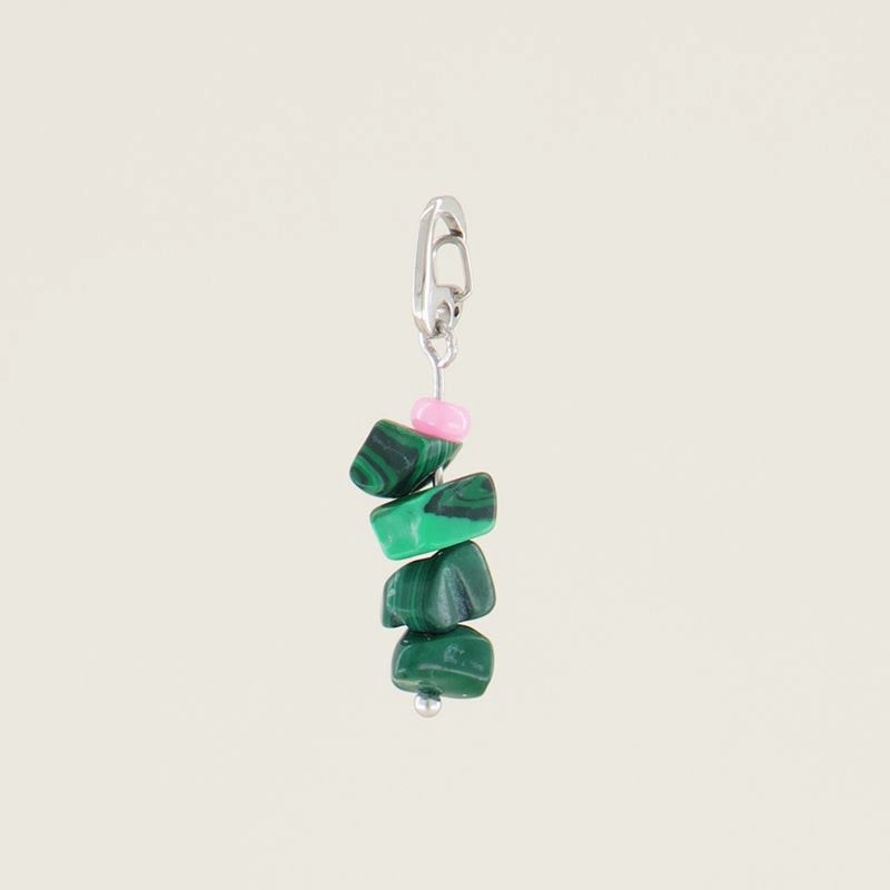 My Jewellery Moments charm malachite stone - Zilverkleurig MJ030311500